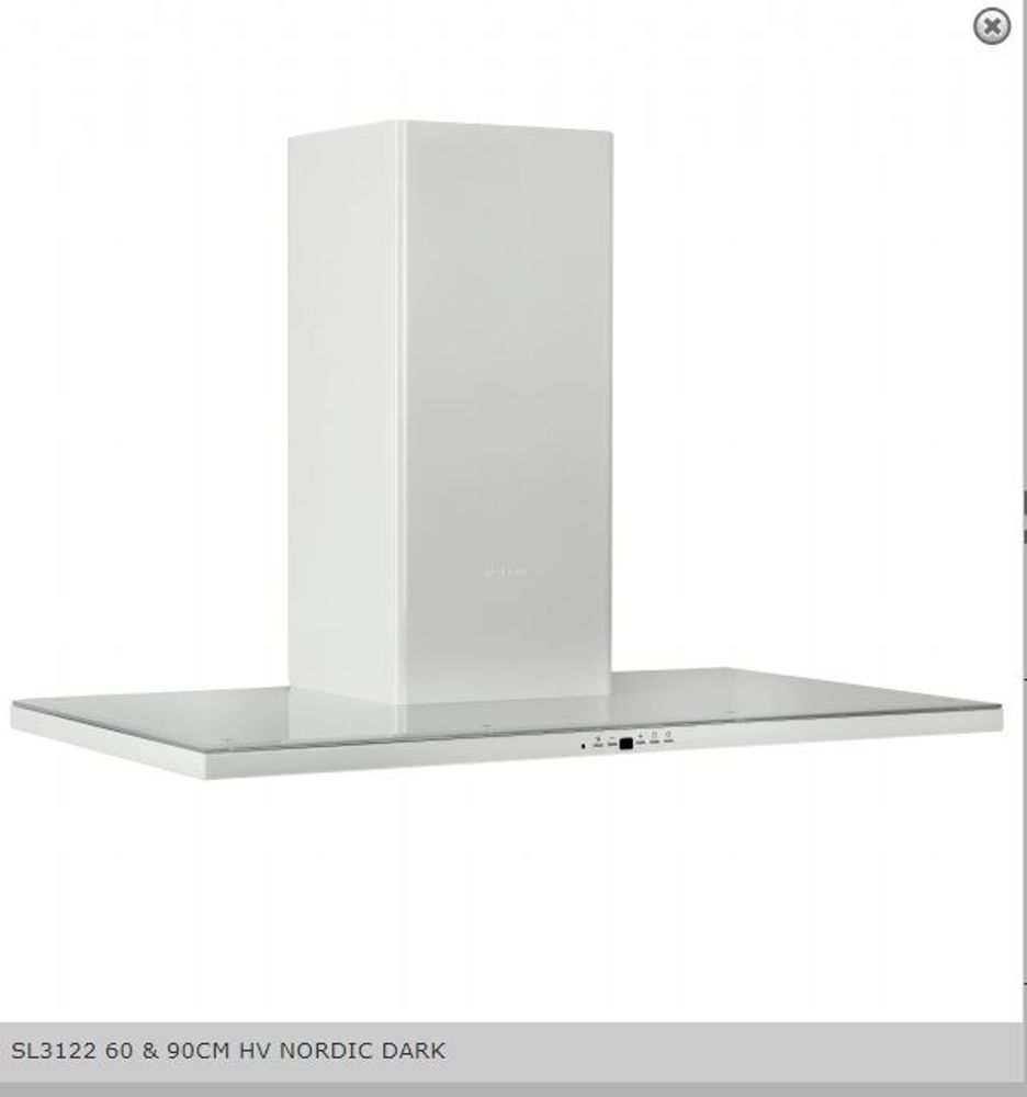 Silverline Ventilator vegghengt Hvit SL 3122-90 HV NORDIC DARK 