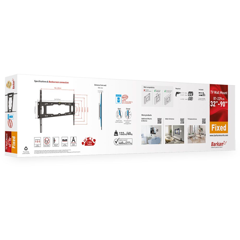 Barkan veggfeste 32-90 390004 