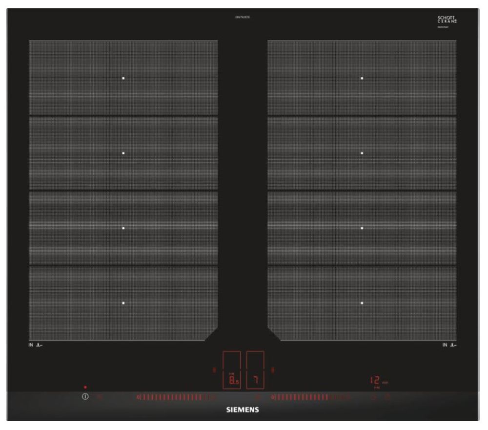 Siemens iQ700 Induksjons topp 60 cm sort EX675LXC1E