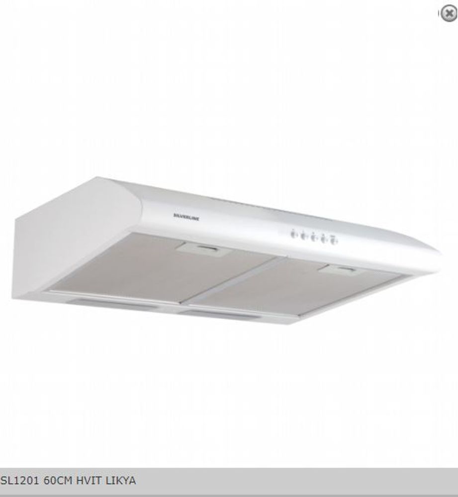 Silverline Ventilator 60CM HVIT LIKYA SL 1201
