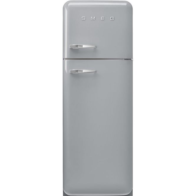 Hovedbilde Smeg  kombiskap sølv 50`s retro FAB30RSV5 