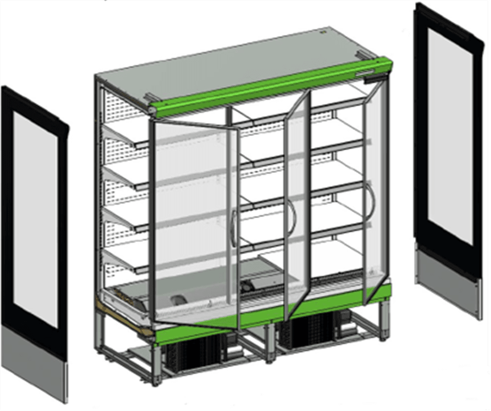Tefcold Multideck kjøler for supermarked - EXTRA2500CD