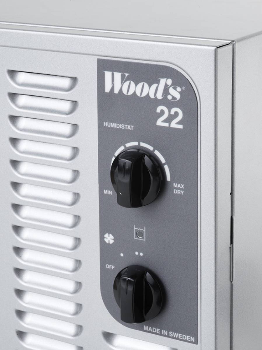 Woods avfukter SW-22FM stål - Made in Sweden