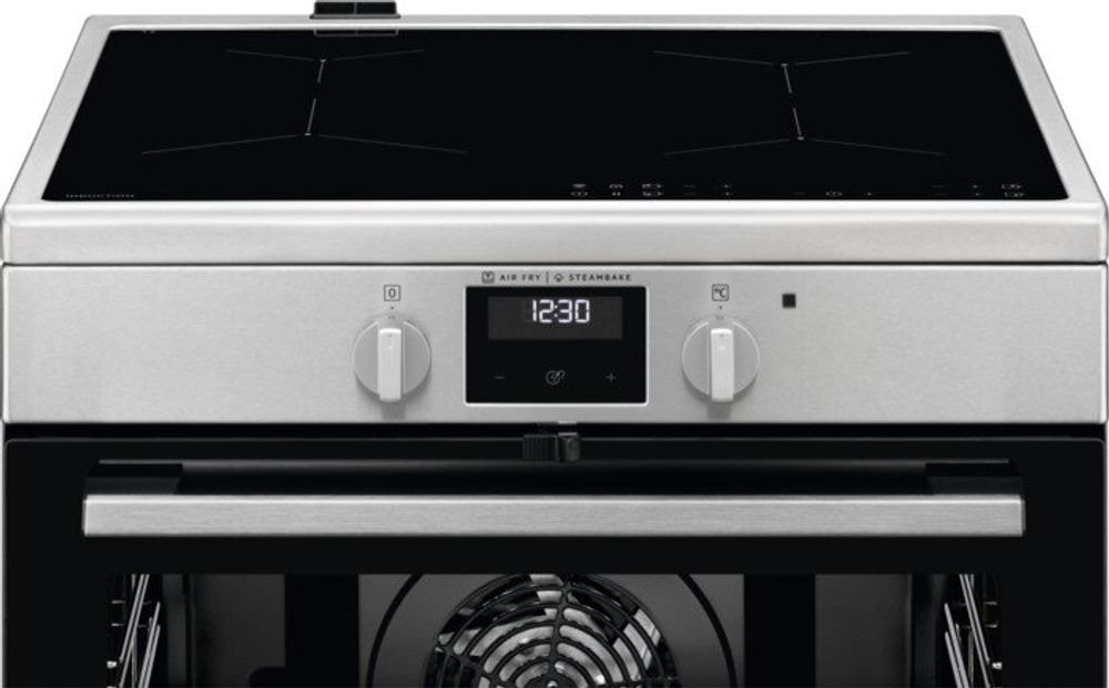 Electrolux komfyr induksjon stål LKI66440NX  