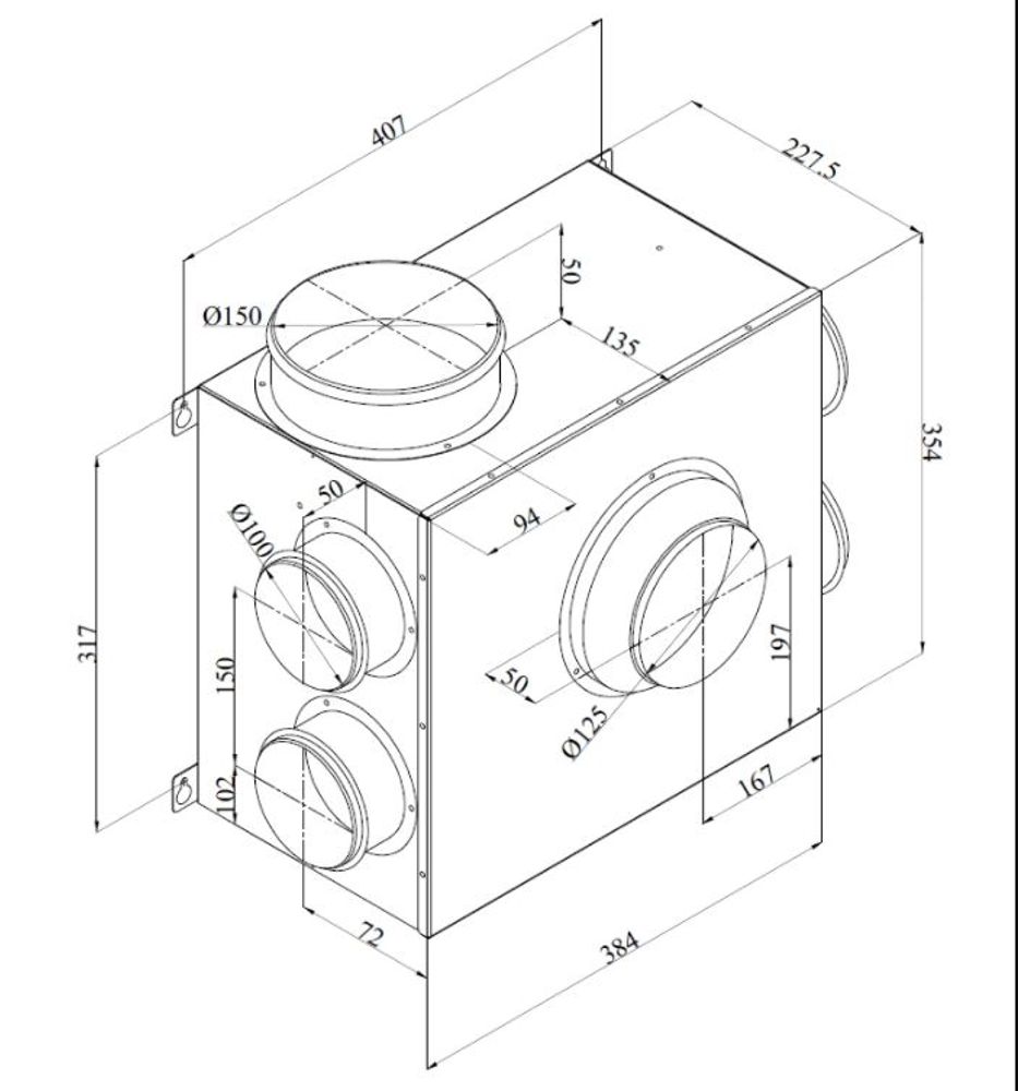 Silverline ekstern Motor EXC 1100 