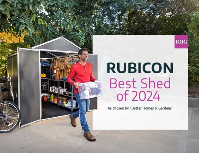 Hovedbilde Canopia by Palram Rubicon redskapsbod 237 x 303 cm mørk grå