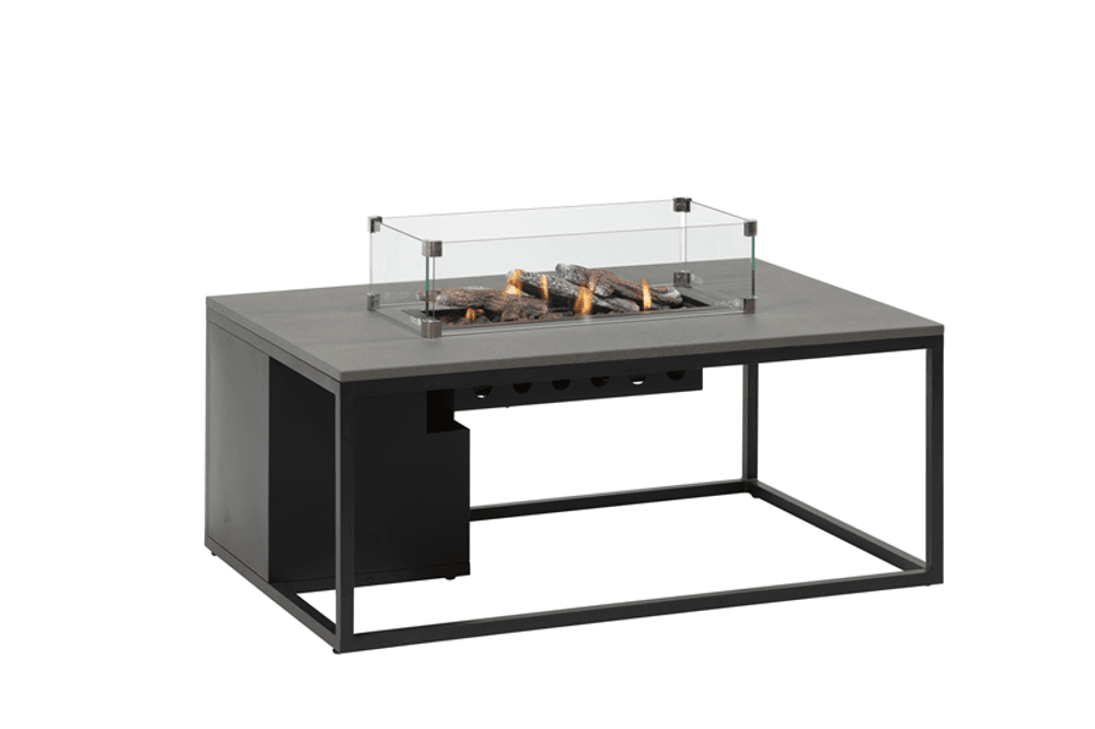 Trend Collection rektangulært peisbord grå aluminium/svart