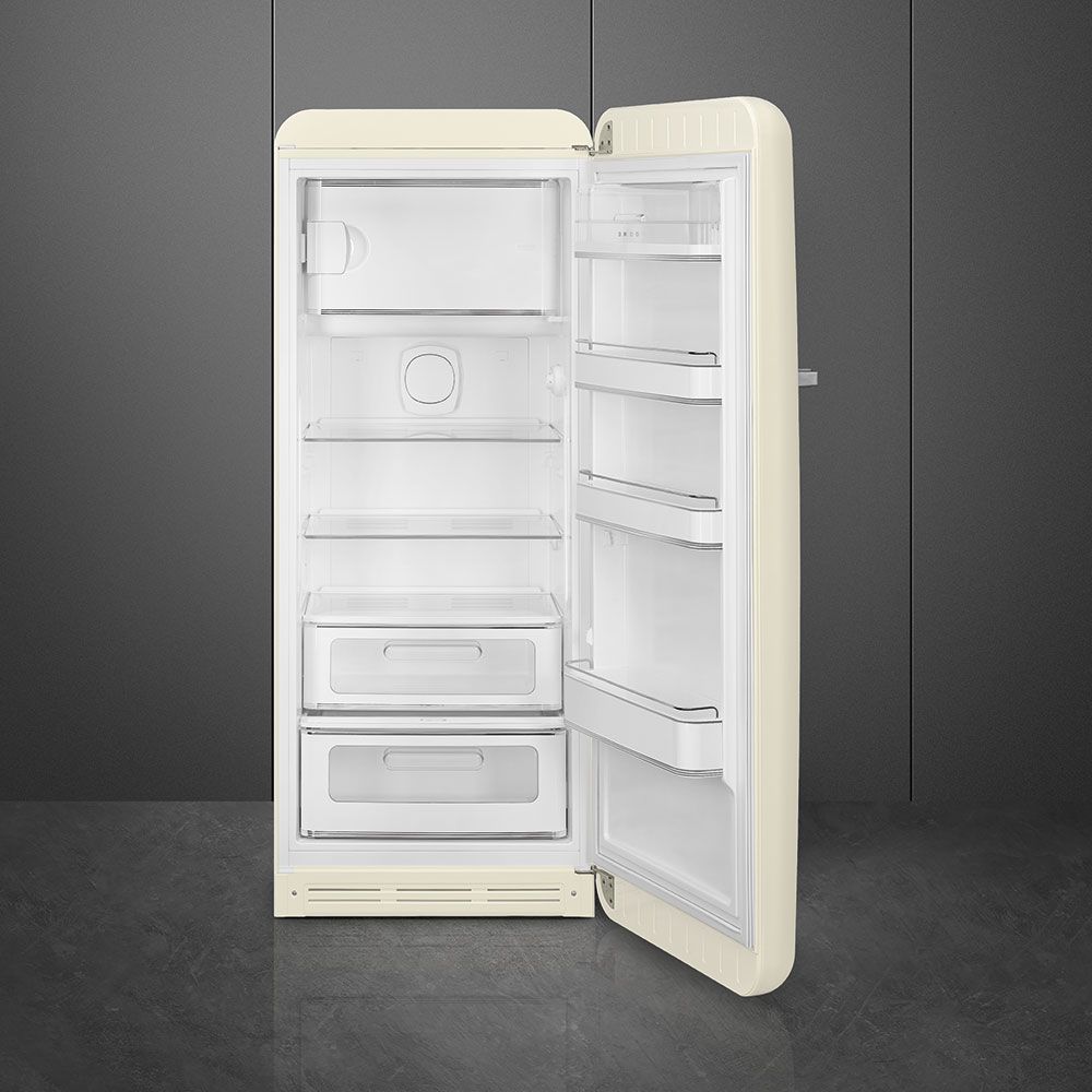 Smeg kjøleskap med innebygd frys krem retro 153 cm FAB28RCR5 