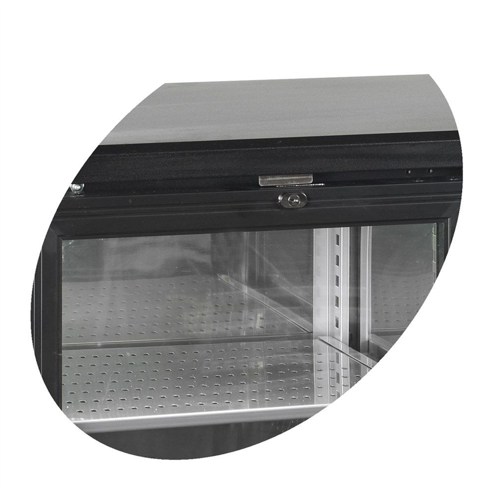 Tefcold Backbar / Bar kjøleskap svart 4 dørs 86 cm CBC410G 