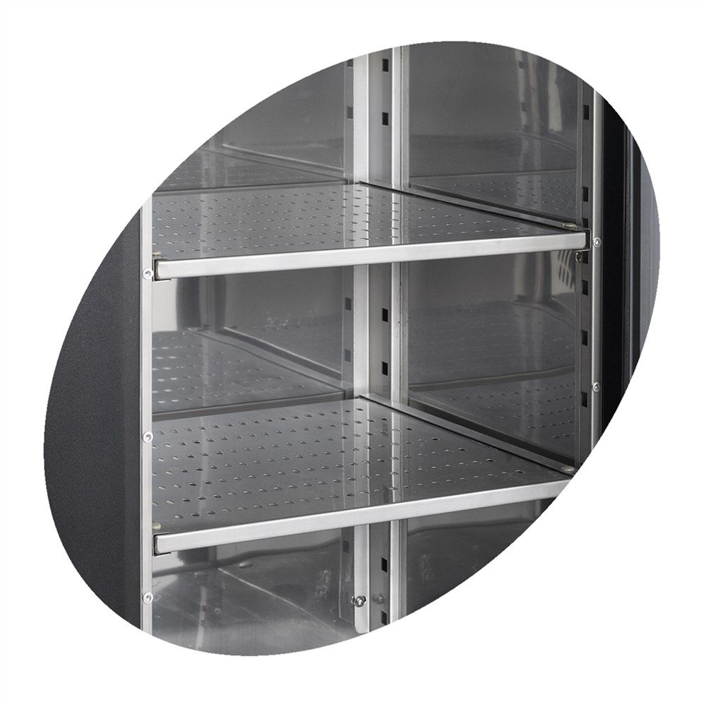 Tefcold Backbar / Bar kjøleskap svart 4 dørs 86 cm CBC410G 