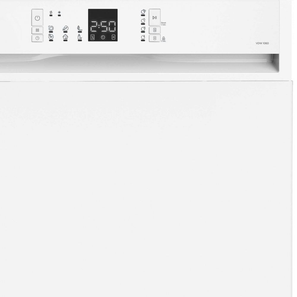 Vestfrost oppvaskmaskin 60 cm hvit VDW 1060 