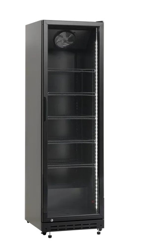 Scandomestic display kjøleskap svart 198 cm SD 430 BE 