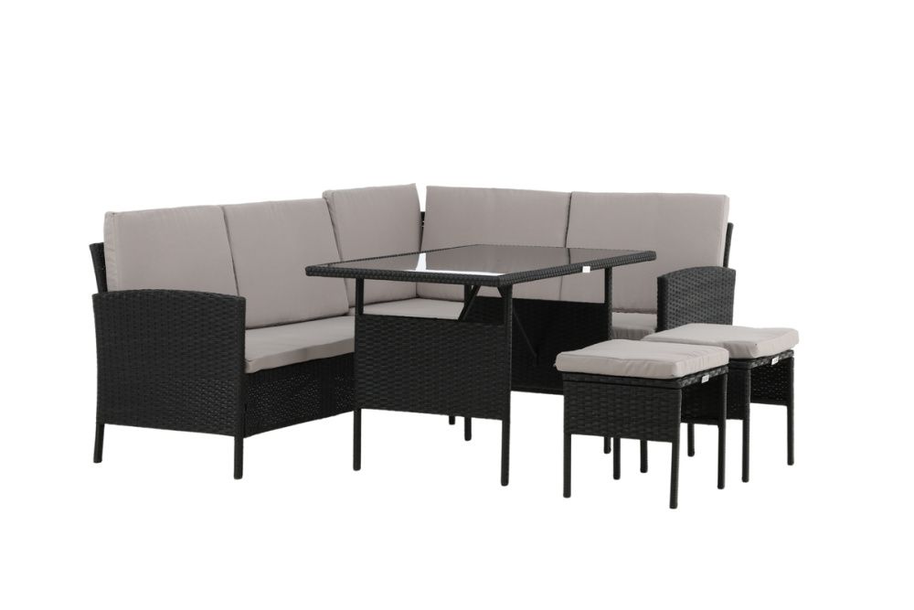 Venture Design Knock hjørnegruppe sort/grå 2047-201 