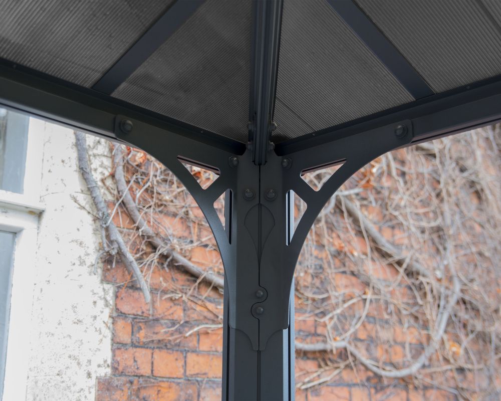 Canopia by Palram martinique paviljong 295 x 360 cm grå - inkl gardiner og netting