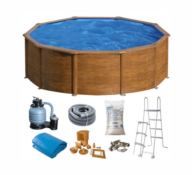 Hovedbilde Swim & Fun rundt basseng tre Ø460 x 120 cm KIT460W