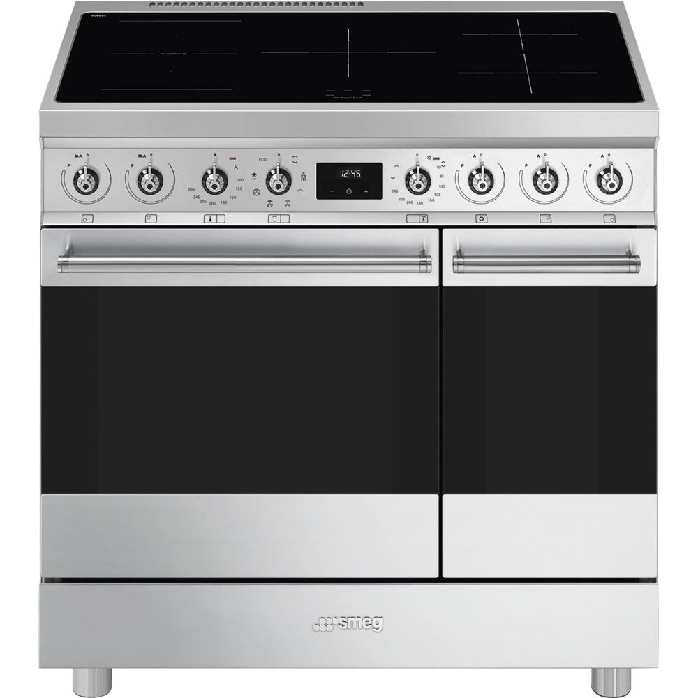 Smeg induksjons komfyr 90 cm rustfritt stål C92IMX2