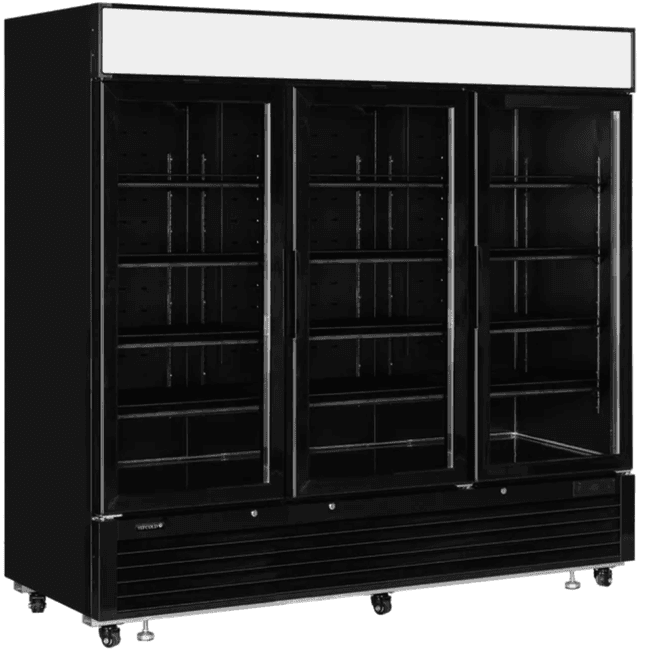 Hovedbilde Tefcold displayfryseskap 3 dører sort 205 cm LGF7500B