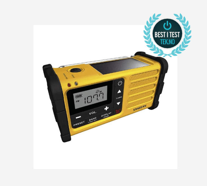 Hovedbilde Sangean DAB solcelle radio gul MMR88 340088 