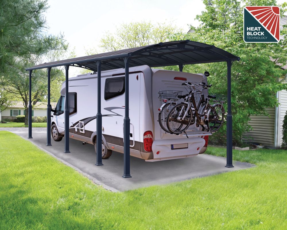 Canopia by Palram Carport Arcadia Alpine 1290 x 359 cm Grå