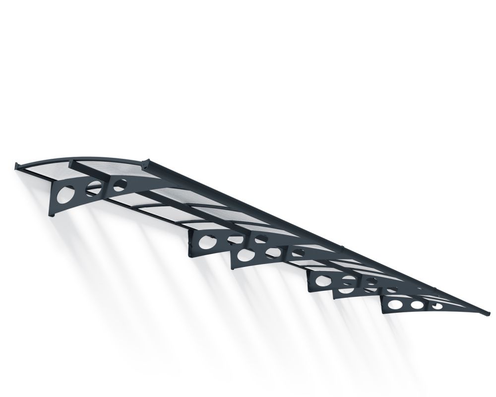 Canopia by Palram overbygg inngangsparti Herald 139 x 670 cm grå/matt