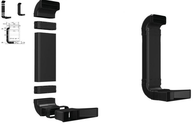 Hovedbilde Siemens resirkulasjonssett (kullfilter) 2 L-BOW (70CM)