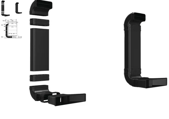 Hovedbilde Siemens resirkulasjonssett (kullfilter) 2 L-BOW (70CM)