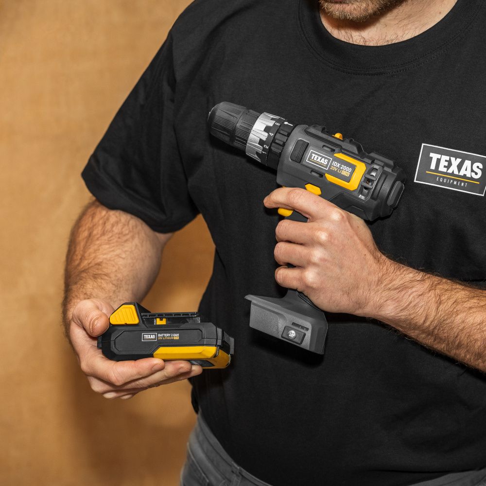 Texas slagbormaskin batteri 20V u/bat og lader 90063291