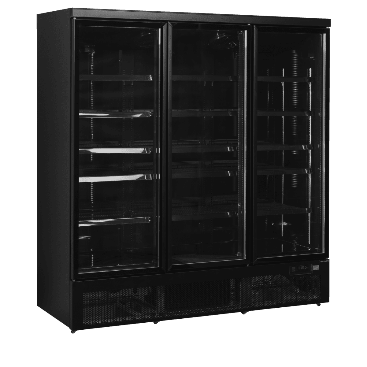 Tefcold displaykjøelskap sort 3 dører 188 cm Atom Maxi C3DBB