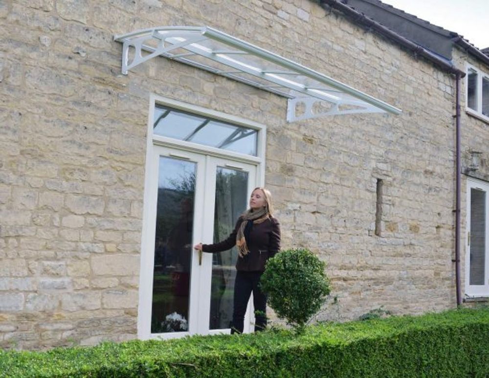 Canopia by Palram overbygg inngangsparti Bordeaux 139 x 223 cm hvit/matt