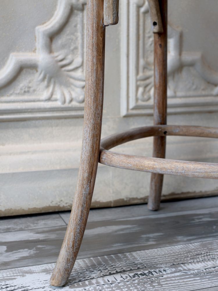 Chic Antique Fransk barstol med flettet sete og rygg 41063600