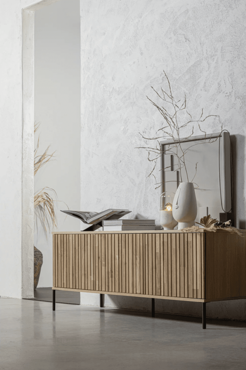 WOOOD sidebord New Gravure 150 cm natural eik 373473-B