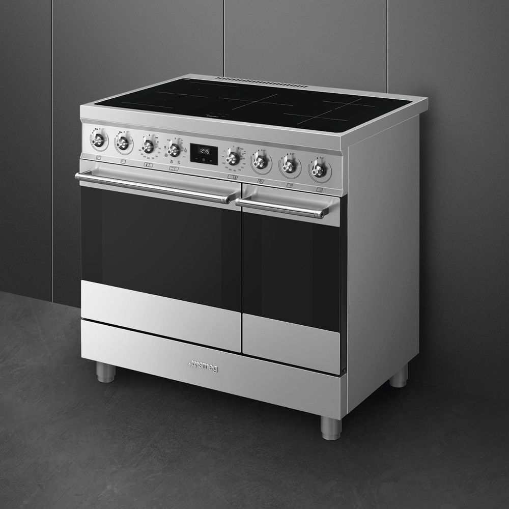 Smeg induksjons komfyr 90 cm rustfritt stål C92IMX2