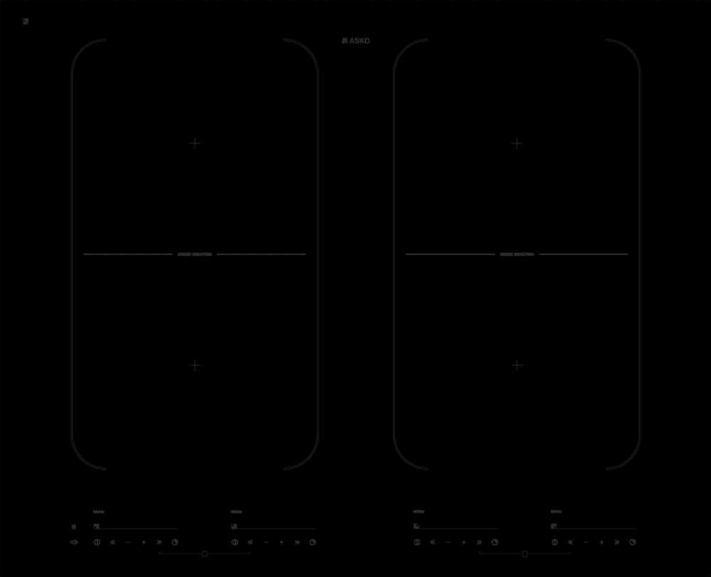 ASKO induksjonsplatetopp 64 cm HI1655G