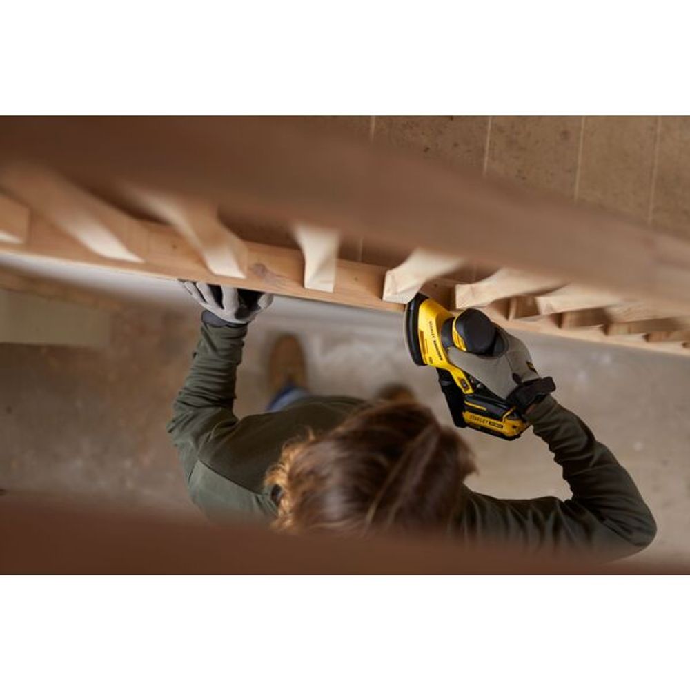 Stanley Fatmax slipemus 18V med støvoppsamler u/batt SFMCW221B-XJ