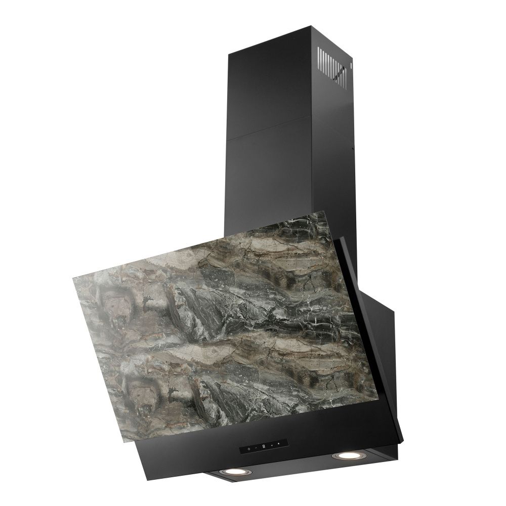 Eico veggmontert kjøkkenventilator Udine 60 Grey Stone