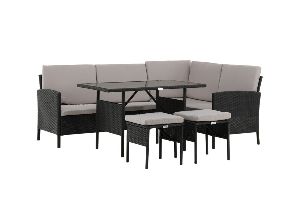 Venture Design Knock hjørnegruppe sort/grå 2047-201 