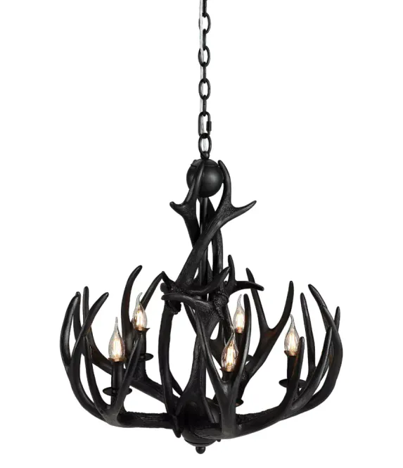 Hovedbilde Artwood Antler Small Chandelier Svart