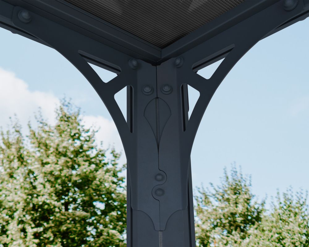 Canopia by Palram martinique paviljong 295 x 430 cm grå - inkl gardiner og netting