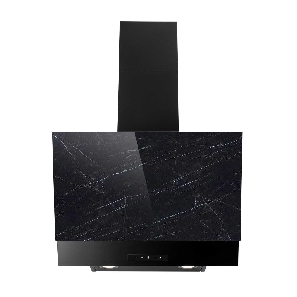 Eico veggmontert kjøkkenventilator Udine 60 Black Stone