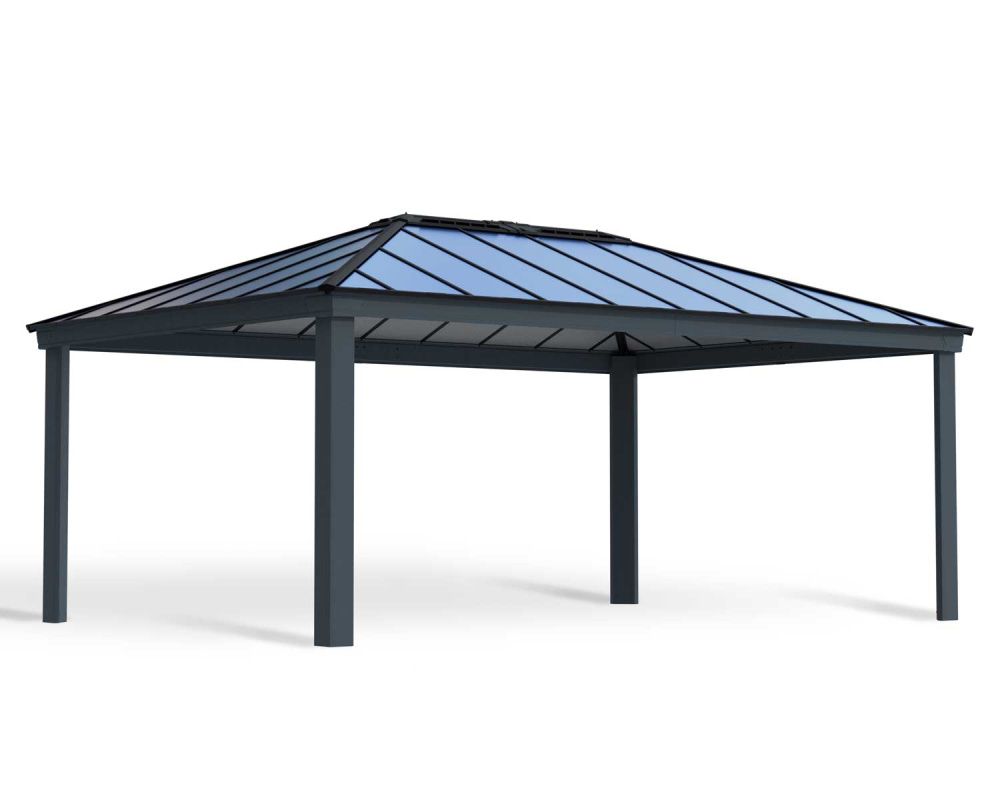 Canopia by Palram paviljong Dallas 422 x 607 cm Grå - inkl gardiner og netting