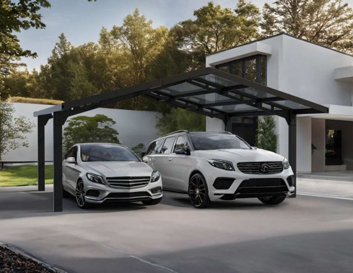 Canopia by Palram Sydney Apex dobbel carport 5,7m x 5,9m 707410