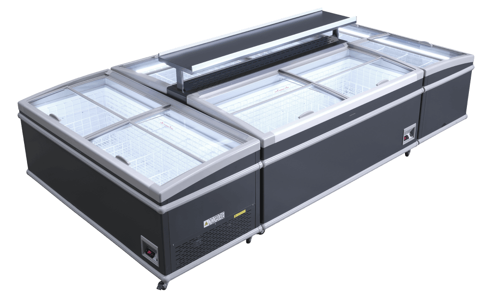 Scandomestic displayfryseboks grå 430 L SIF600ADGC