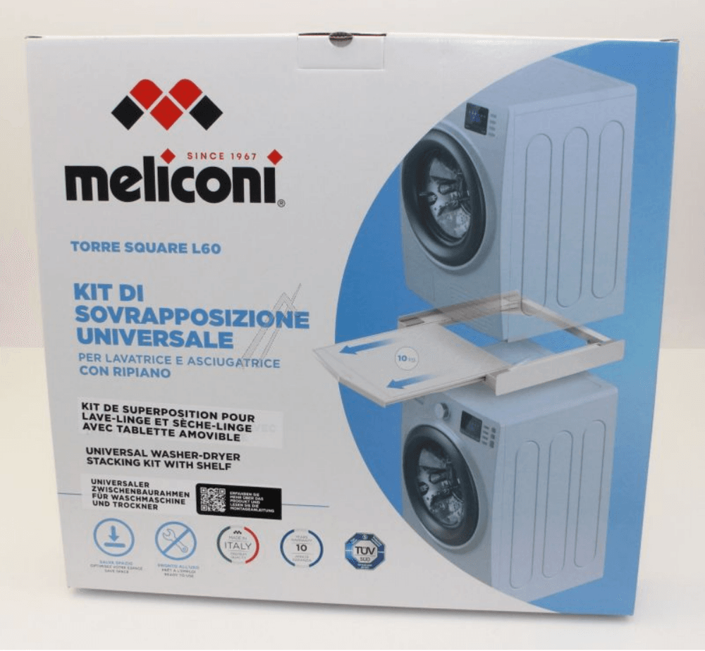 Meliconi stableramme mellom tørketrommel og vaskemaskin