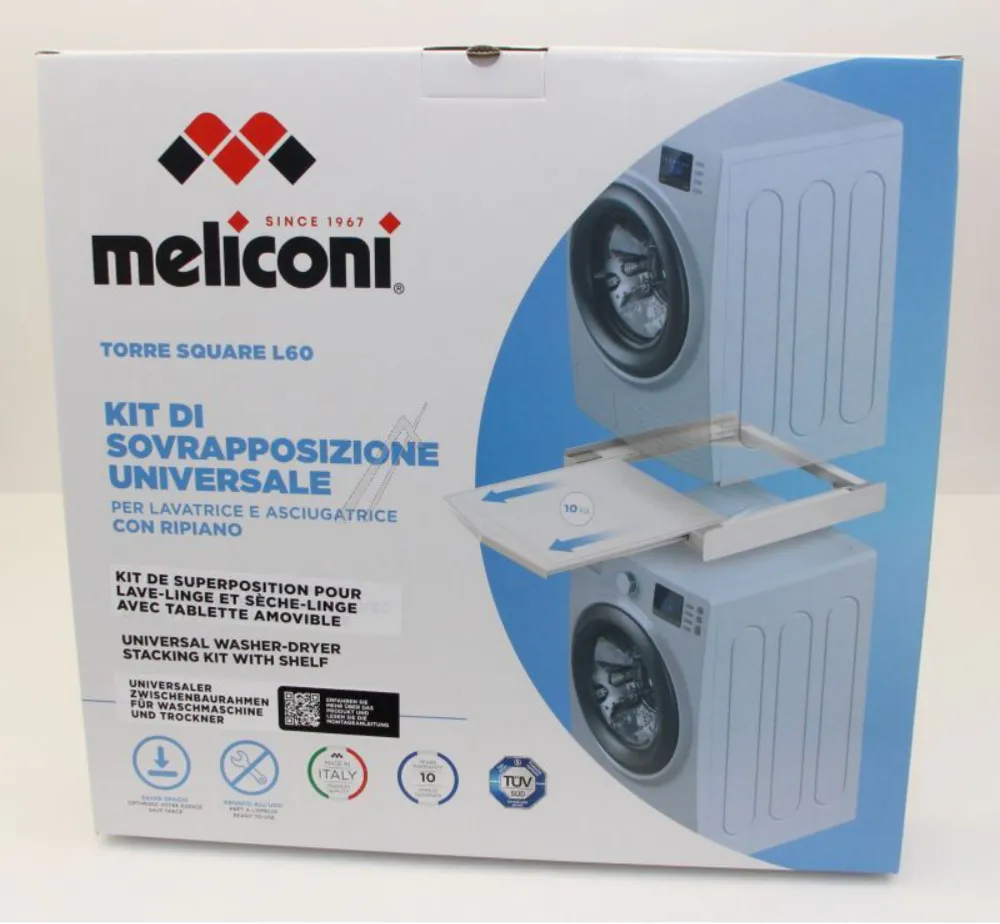 Meliconi stableramme mellom tørketrommel og vaskemaskin