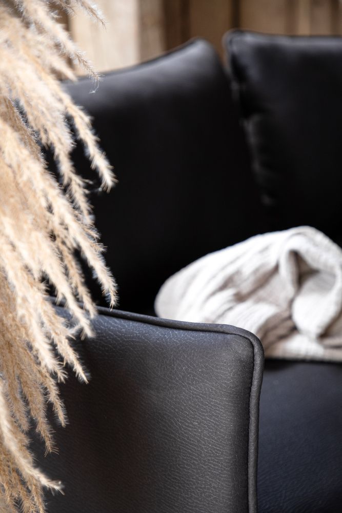 Venture Brunskär 3-Siter Sofa Svart 