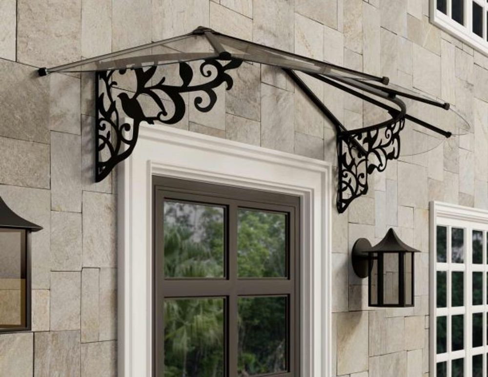 Canopia by Palram overbygg inngangsparti Lily 88 x 216 cm svart/klar