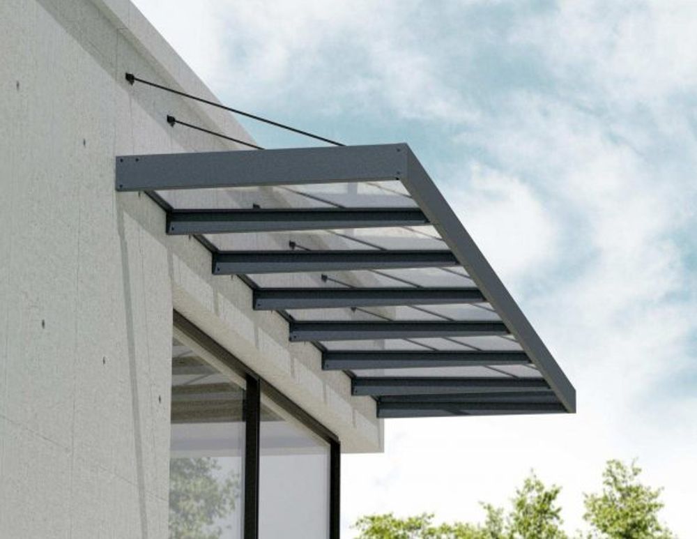 Canopia by Palram overbygg inngangsparti Sophia XL 140 x 660 cm grå/klar