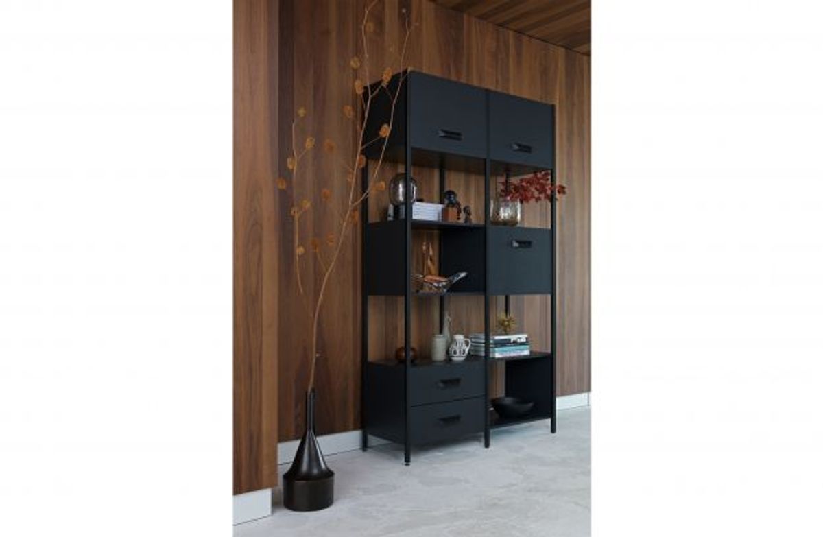 BePureHome Legacy skap tre / jern svart