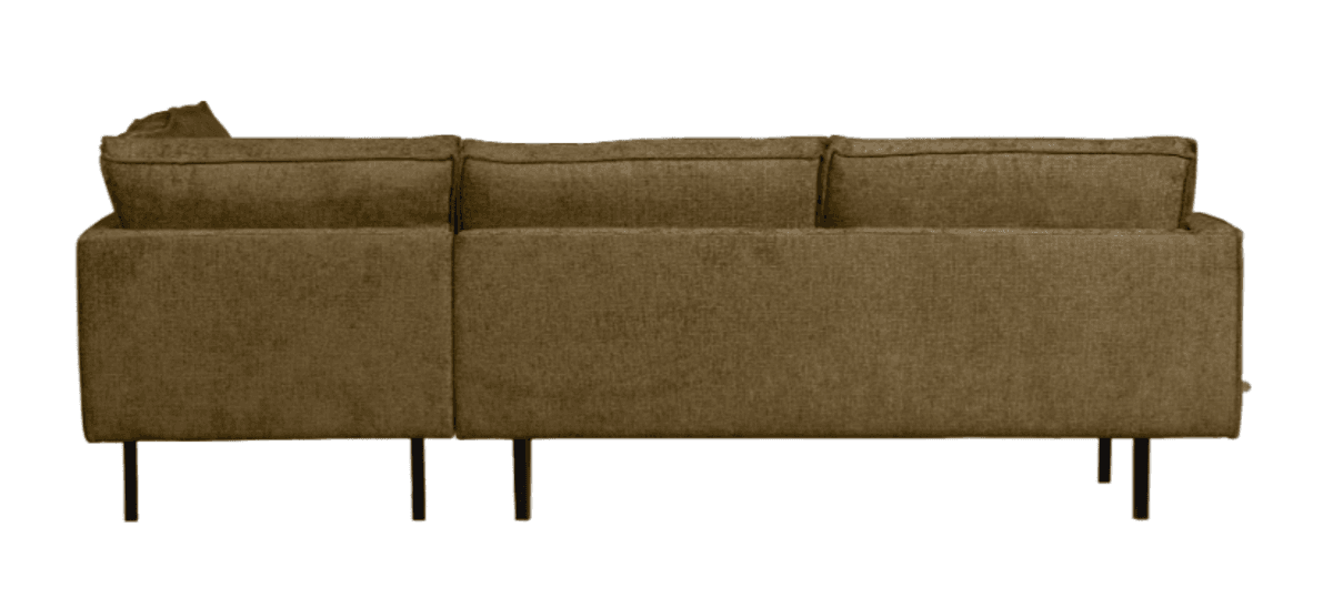 BePureHome Rodeo Corner Sofa Right Velvet brass