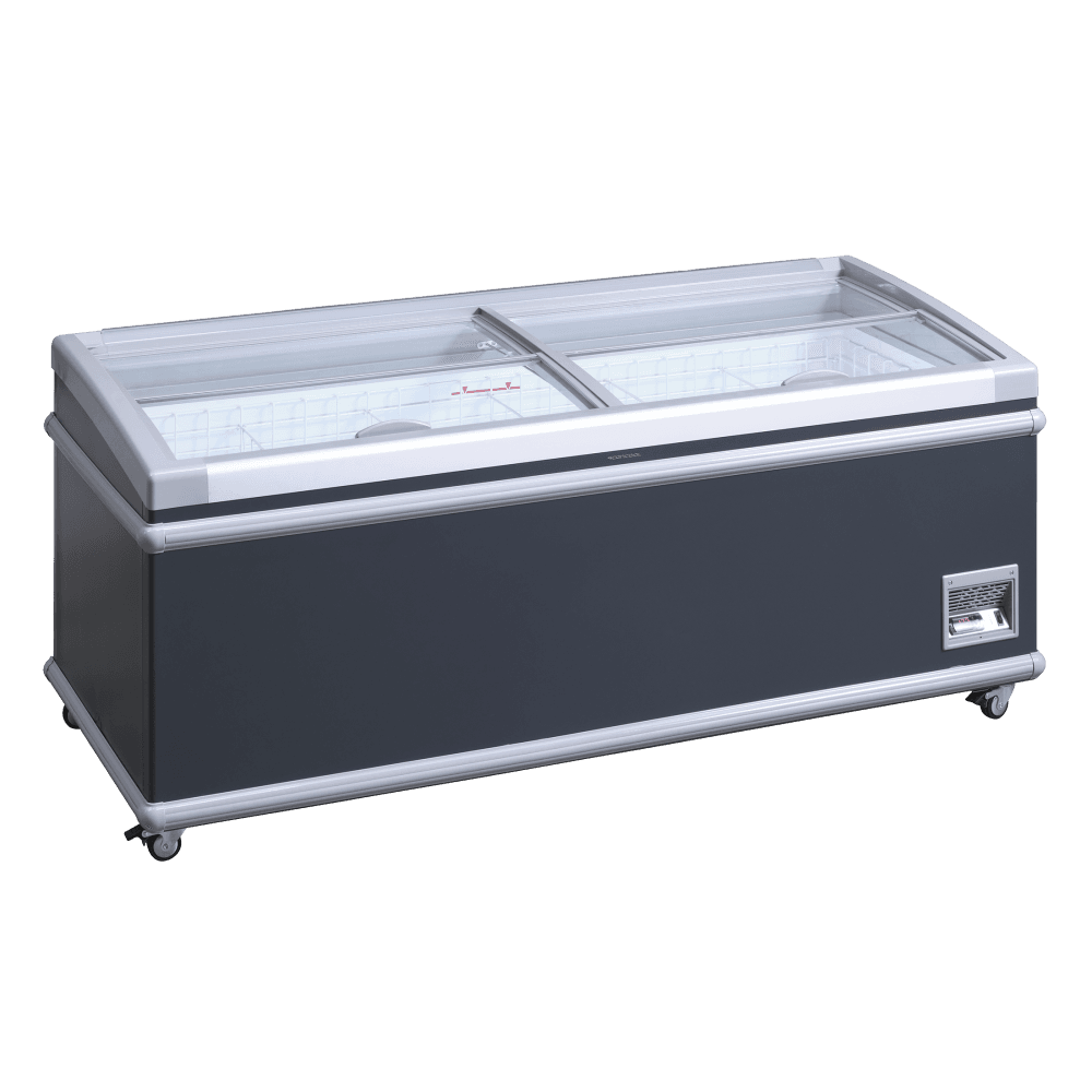 Scandomestic displayfryseboks grå 430 L SIF600ADGC